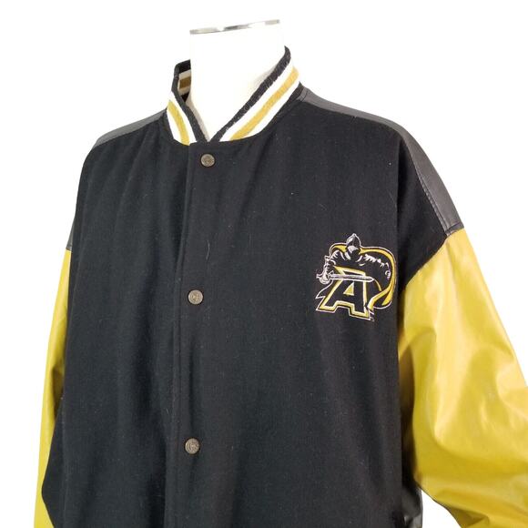 Steve & Barry's Army Black Knights varsity jacket men's 3XL XXXL black flawed - Picture 10 of 15